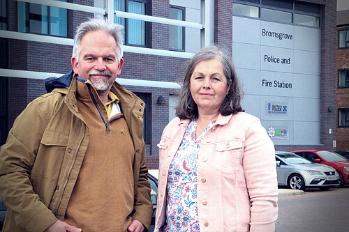 Bromsgrove PPC Dr David Nicholl and PCC candidate Sarah Murray