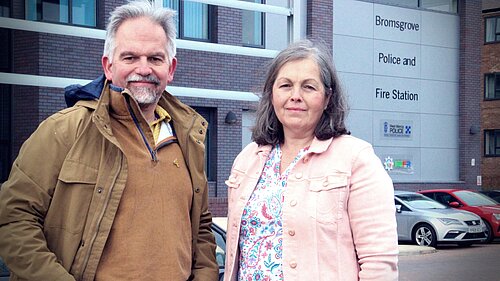 Bromsgrove PPC Dr David Nicholl and PCC candidate Sarah Murray