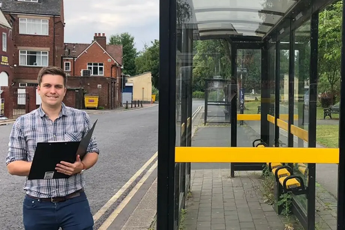 Rob Town Centre bus shelter